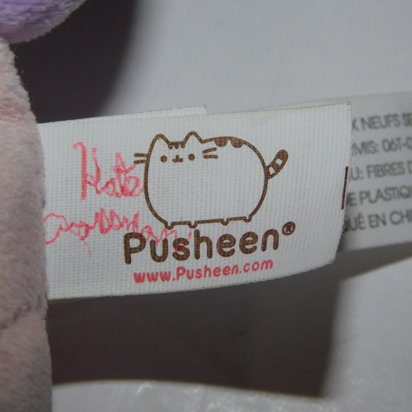 Gund Pusheen Cat Mermaid with Green Spiral Shell 7" Plush Stuffed - Picture 4 of 5